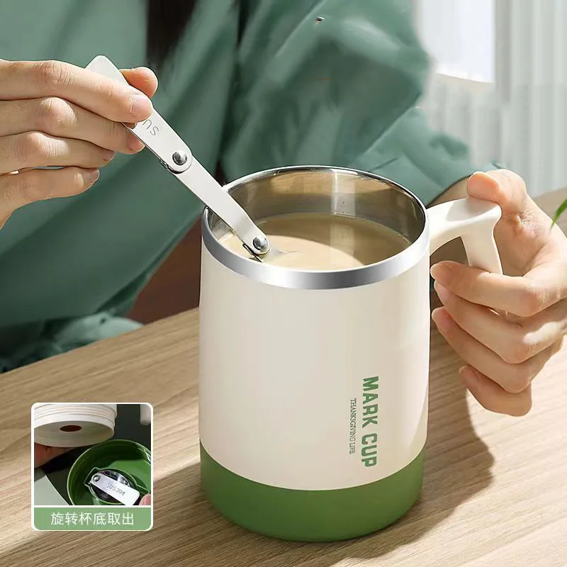 Factory wholesale 15oz Insulated Cup Stainless Steel Coffee Mugs Handle Double Wall Vacuum Tumbler Cup With Lid