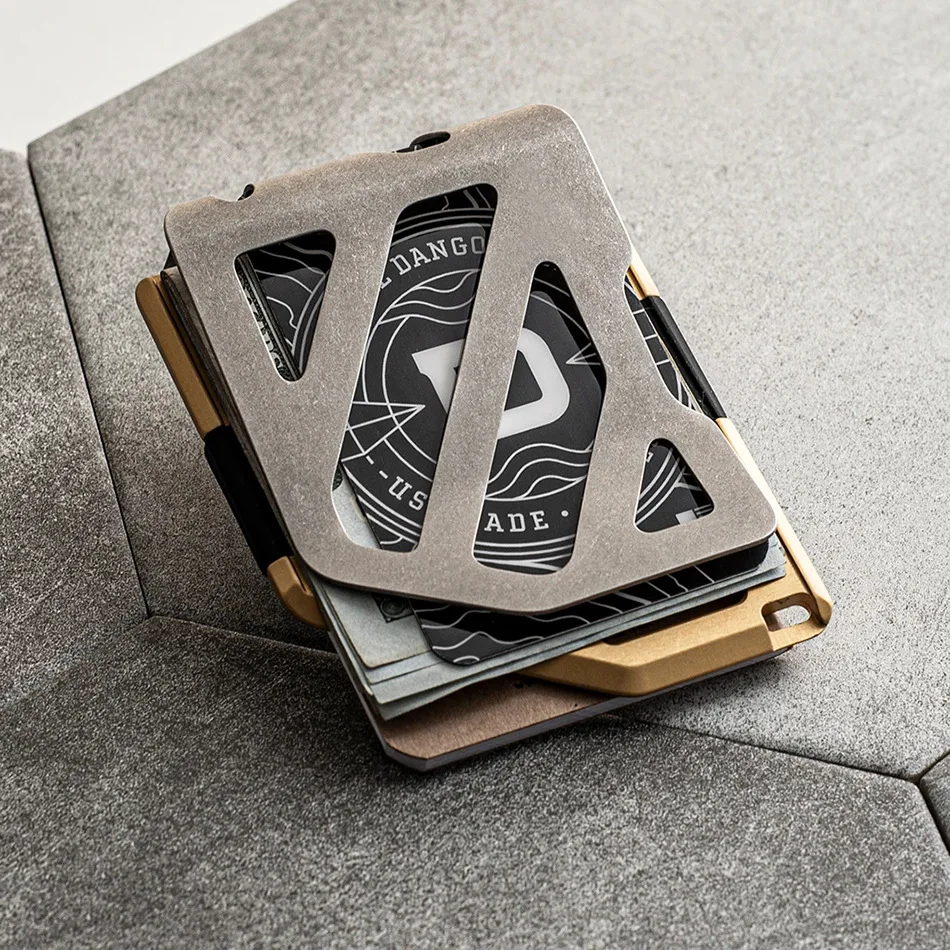 Мужской открытый металлический бумажник для карт с зажимом денег и открывалкой бутылок