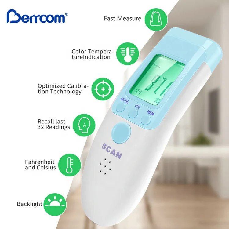 Smart talking body temperature instant thermometer