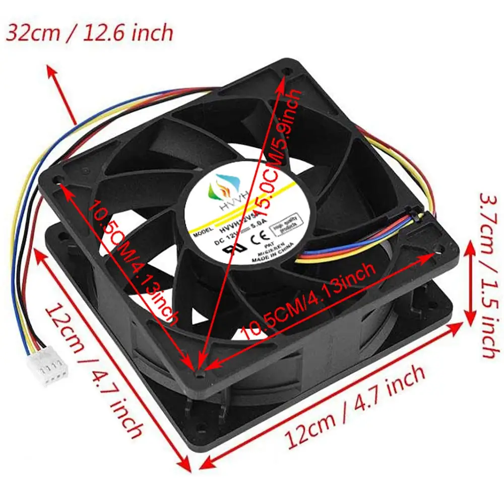 2021 Axial Flow Fan  perfect fit for S7/S9/L3+ 12VCM 7000RPM 5A EditE10 Dedicated Cooler Fan