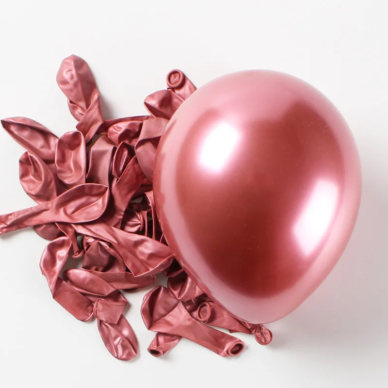 Free Sample 5/9/10/12/18/36 Inch Helium Wedding Party Metallic Chrome  Latex Balloons in China