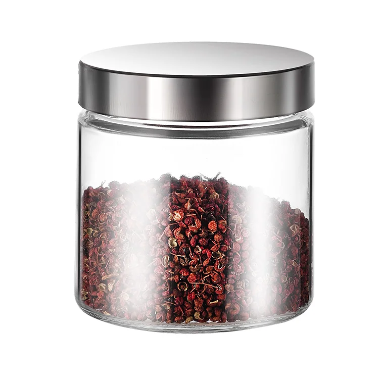 2021 New Popularity Hot Sale Products Transparent Glass Round Sealed Storage Tank