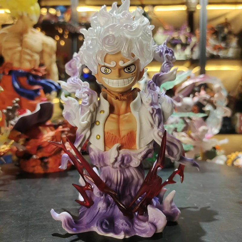Фигурка Аниме One Piece 18 см Sun God nikgear 5 Luffy экшн-Фигурка Обезьяна D статуя бюста ПВХ Коллекционная модель