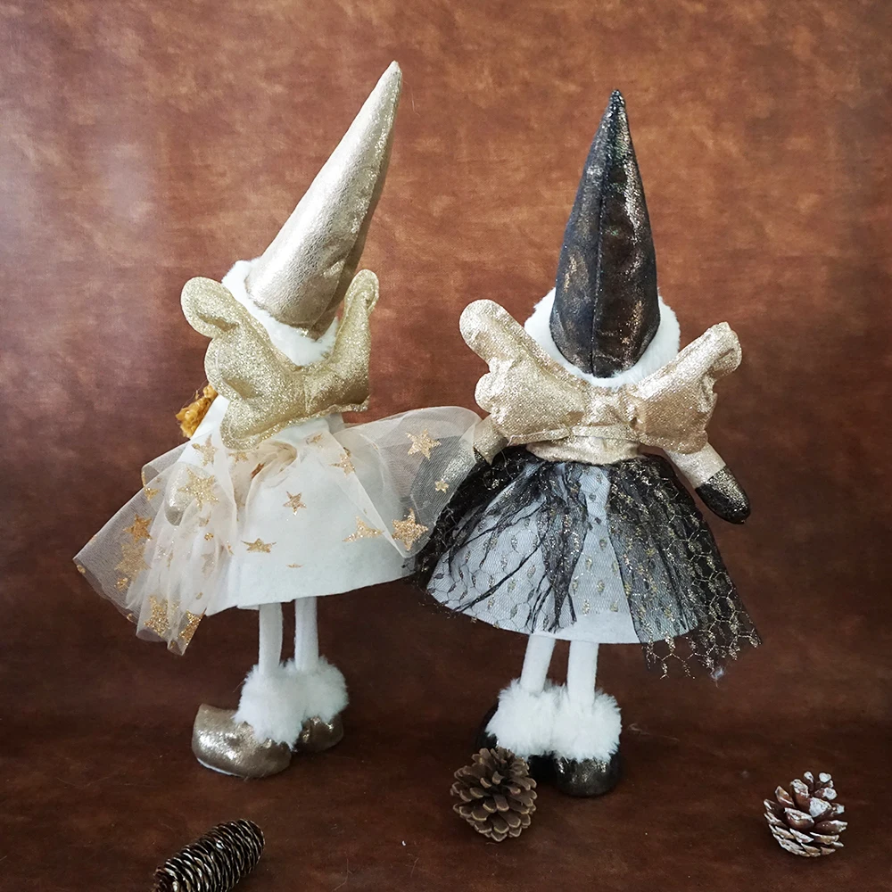 Cute Dolly Angel Doll Valentine Day Gift Stuffed Toy Christmas Decorations Plush Doll with Yarn Skirt