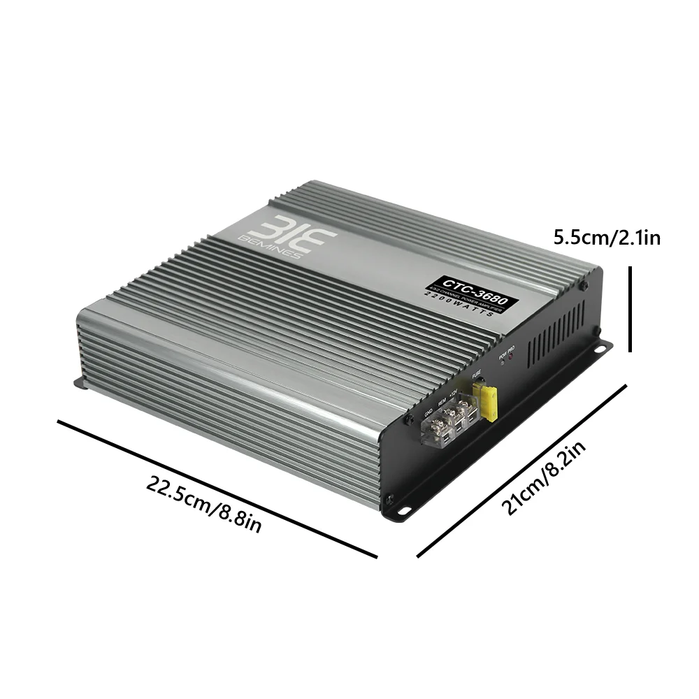 Ready to Ship QMF N-368 small size car audio amplifier 2 channel car amp high quality big power amp