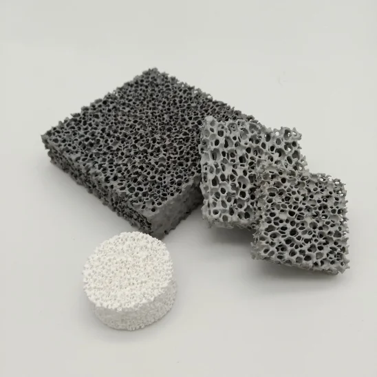 High quality acid and alkali corrosion resistance Zirconia sic ceramic foam filter for RTO