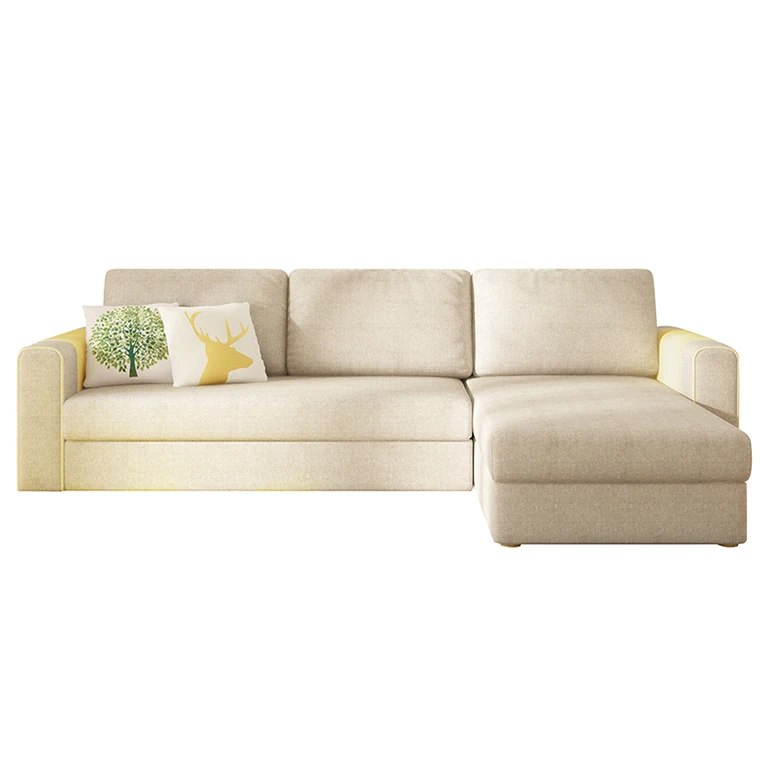 Modern  Custom Sectional  luxury multi-functional sofa Bed Fabric Velvet bed folding living room furniture