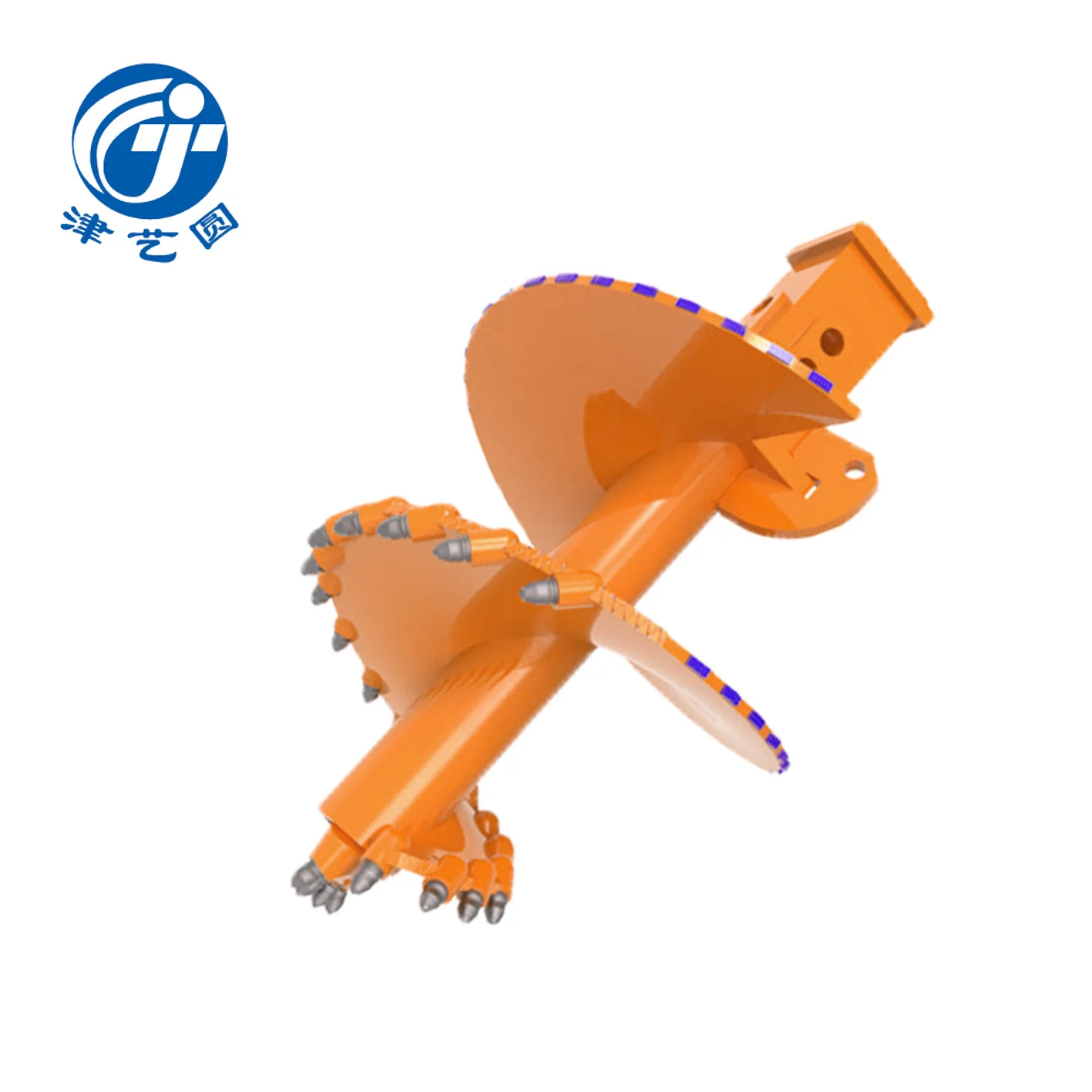 JYY Drilling auger Bored Piles Double Start Flight Earth Conical Rock Auger flat straight soil Auger
