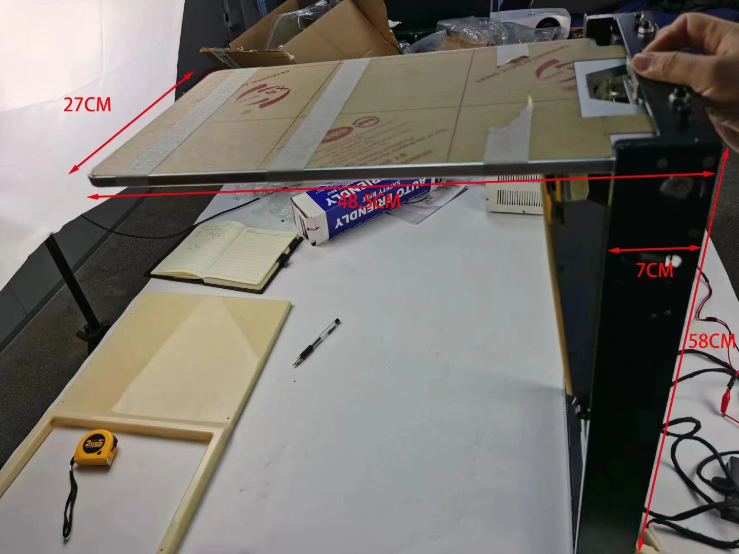 Old style side wall folding electric table for W447 vito v-class sprinter