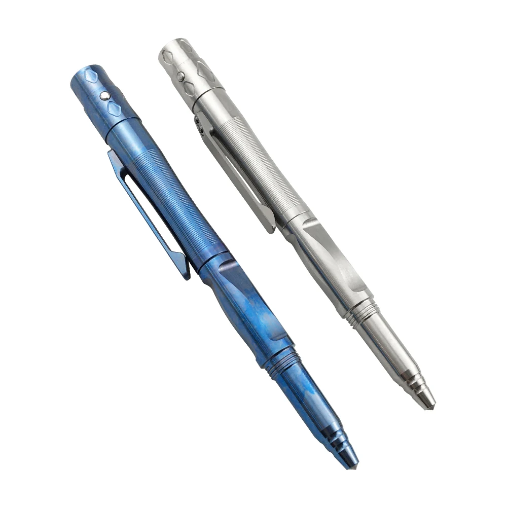 
Self Defense Pen Titanium alloy Multi function Defensive weapon Tactical Pen With LED light 
