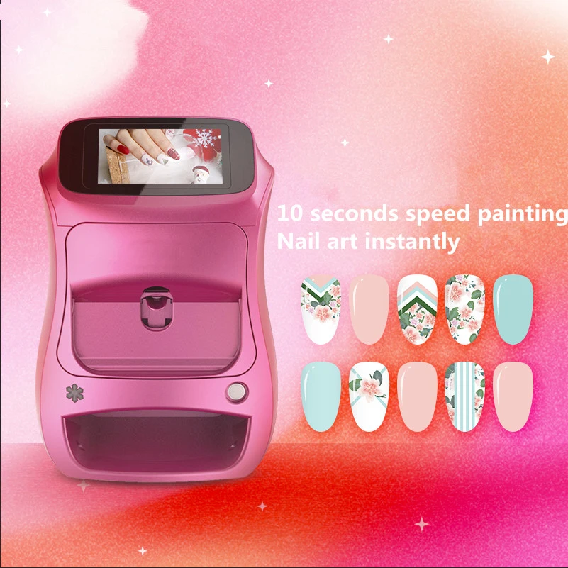 Yodoor Automatic professional nail printer 3d smart finger nails printing art stickers nail polish printer machine 3d printer