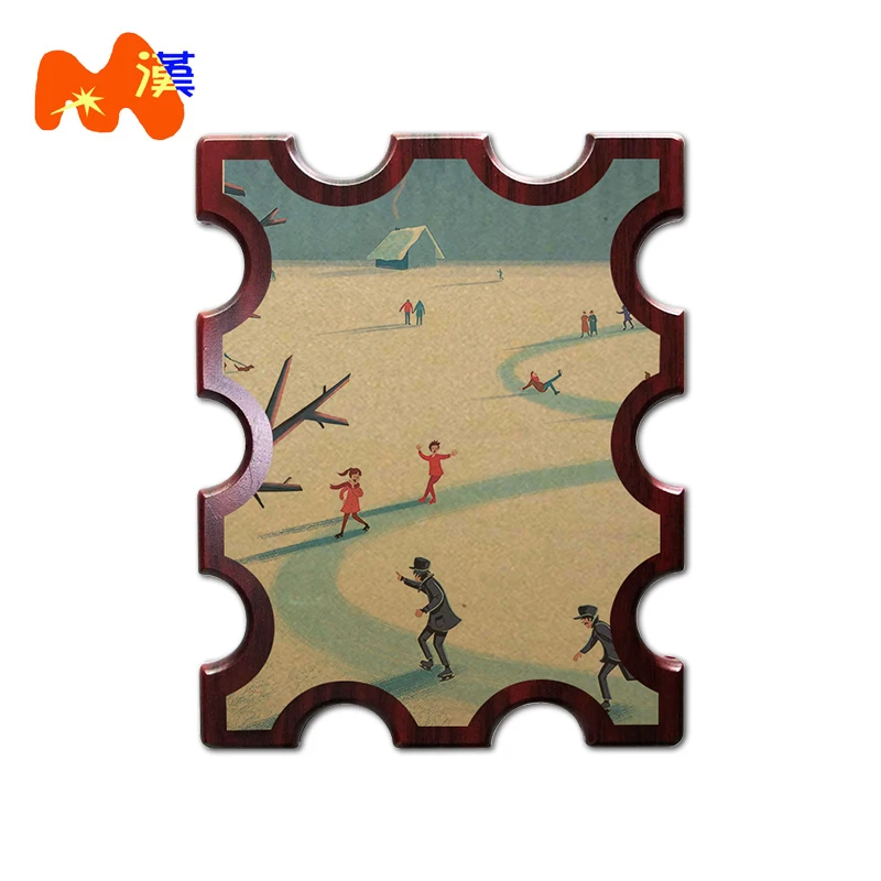 Индивидуальный и интересный дизайн логотипа Tiktok металлический алюминиевый лист печати цветное изображение деревянная MDF сублимационная пустая медаль