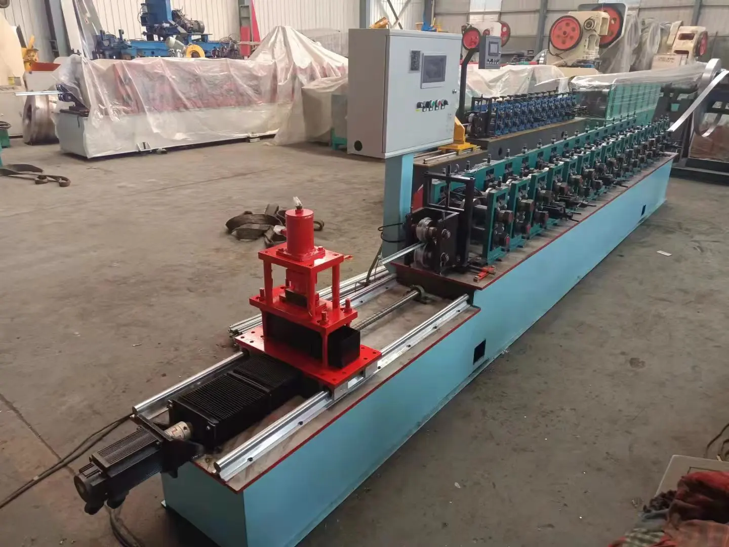 16 Manufacture High Quality Automatic C Slotted Channel For Greenhouse Cold Roll Forming Machine