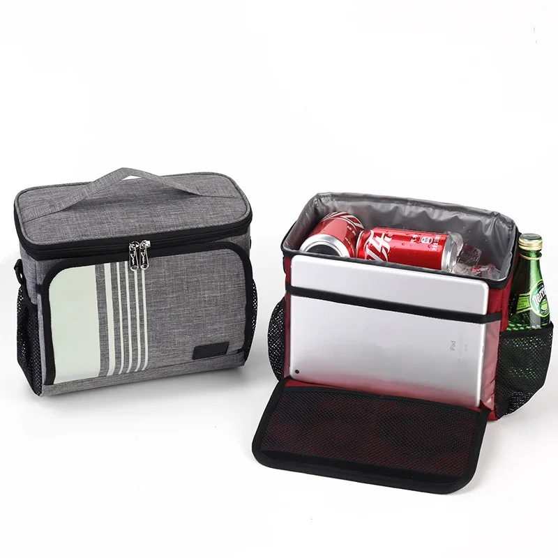 Wholesale portable insulated car organizer carrying cooling bag thermal leakproof car seat back cooler bag with shoulder strap