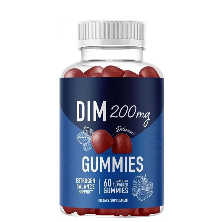 Wholesale DIM Gummies 200mg Hormone Balance PMS Menopause Acne More Estrogen Detox for Women Men