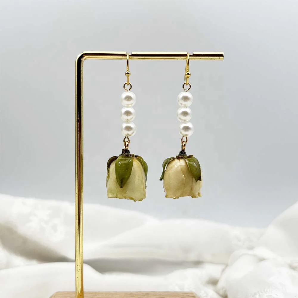 Женские серьги из натурального золота нержавеющей стали