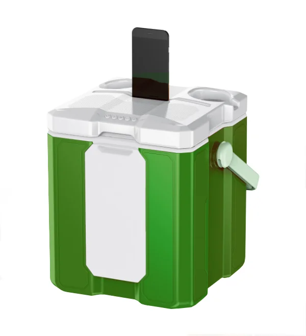 Multi Function Ice Can Cooler with Speaker OEM Customized Pantone Color Feature USB Beer Cooler with Bottle Opener