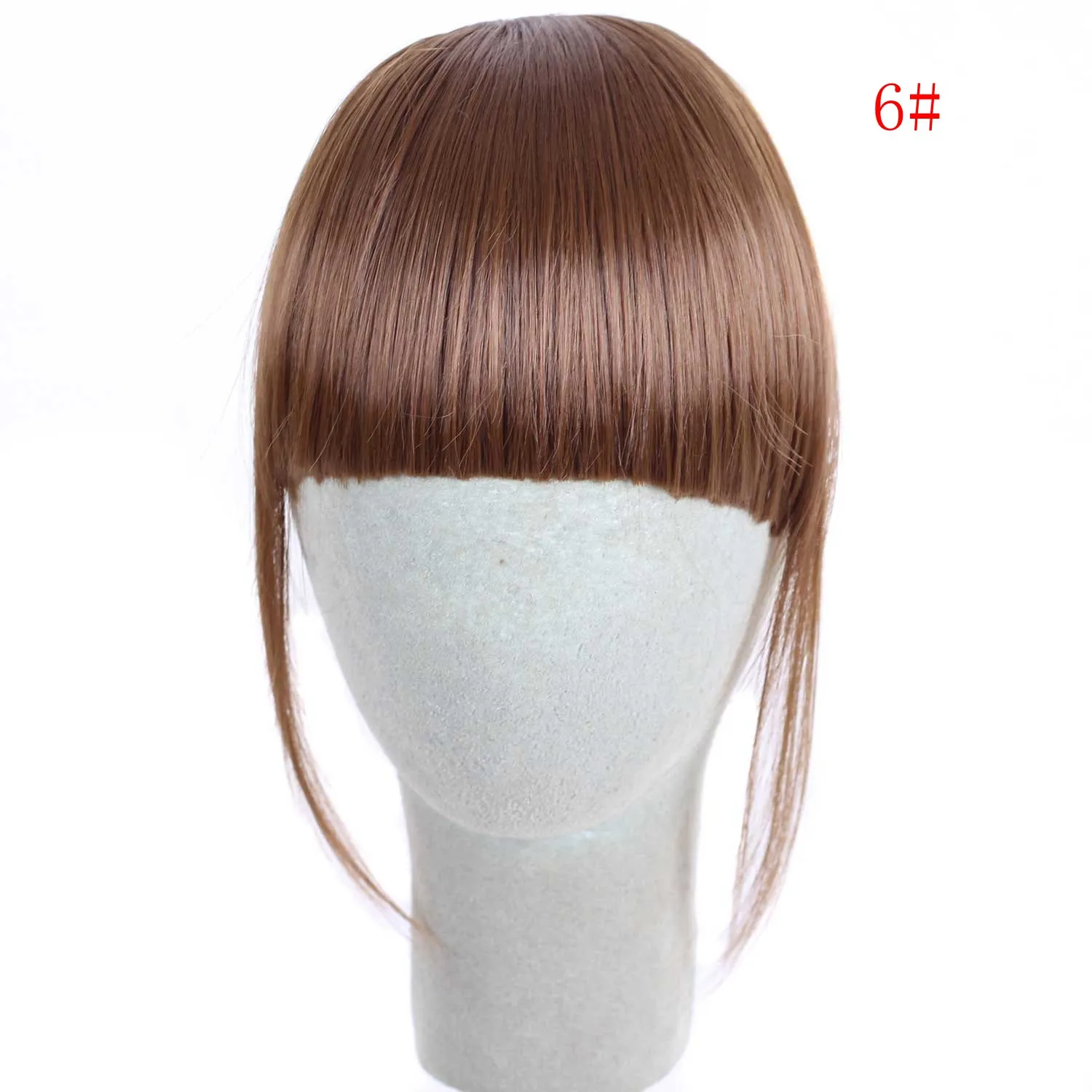 cheap Clip In On Synthetic Top Closure  synthetic Hair Fringe clip synthetic Hair Bangs woman Hairpieces