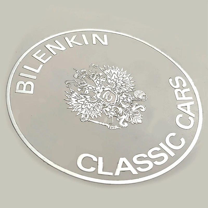 Custom tiny metal 3d logo stickers for watch dials smart watch