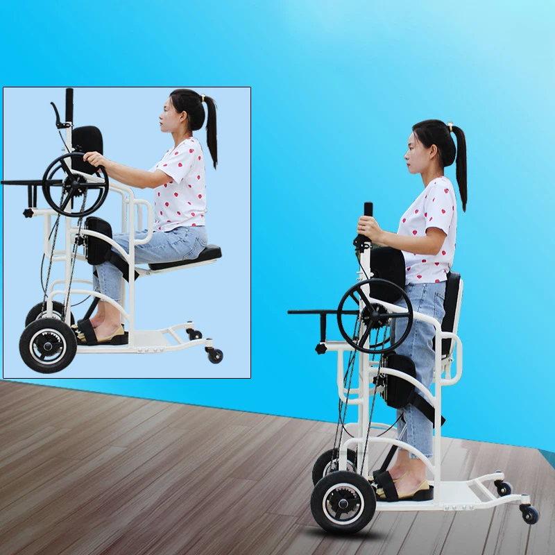 China supplier Paraplegic walking aid elderly disable equipment wheelchair With Wheels