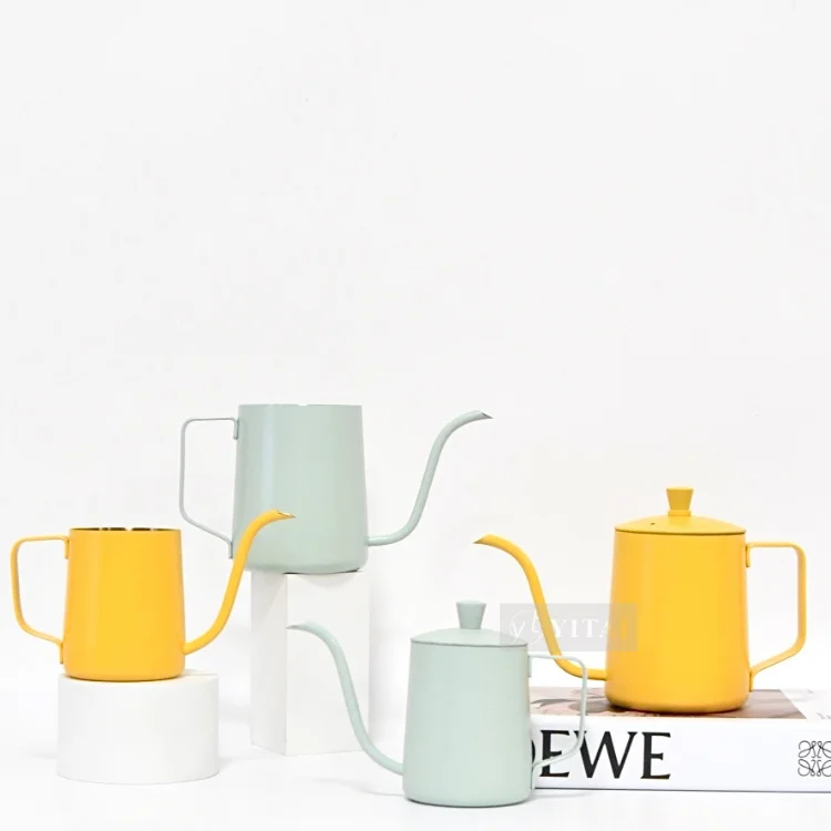 Stainless Steel Maker Drip Tea And Water Pour Over Espresso Brewing 600ml Coffee Pot Gooseneck Kettle