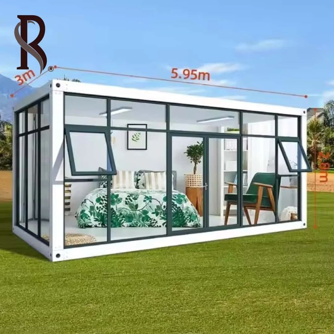 Rising OEM 20ft Detachable House Prefab Tiny Luxury Modular Container Camping Home
