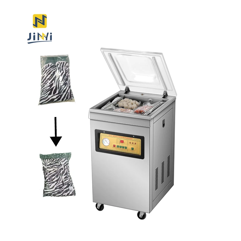 JINYI dz600 vacuum packing machine hardware vacuum packing machine nitrogen carbon dioxide gas filling vacuum packing