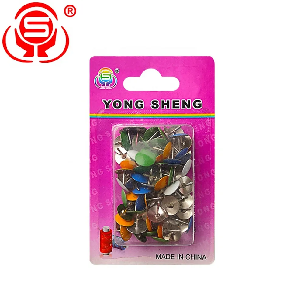 
OEM Round Head Decorative Drawing Pins , Decorative Thumb Tacks Push Pins Custom 