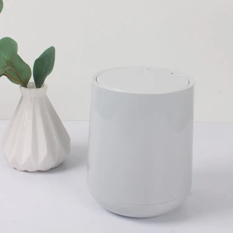 GREENSIDE Factory Hot Sale Convenient Widely Used Round Plastic Desktop Mini Trash Can