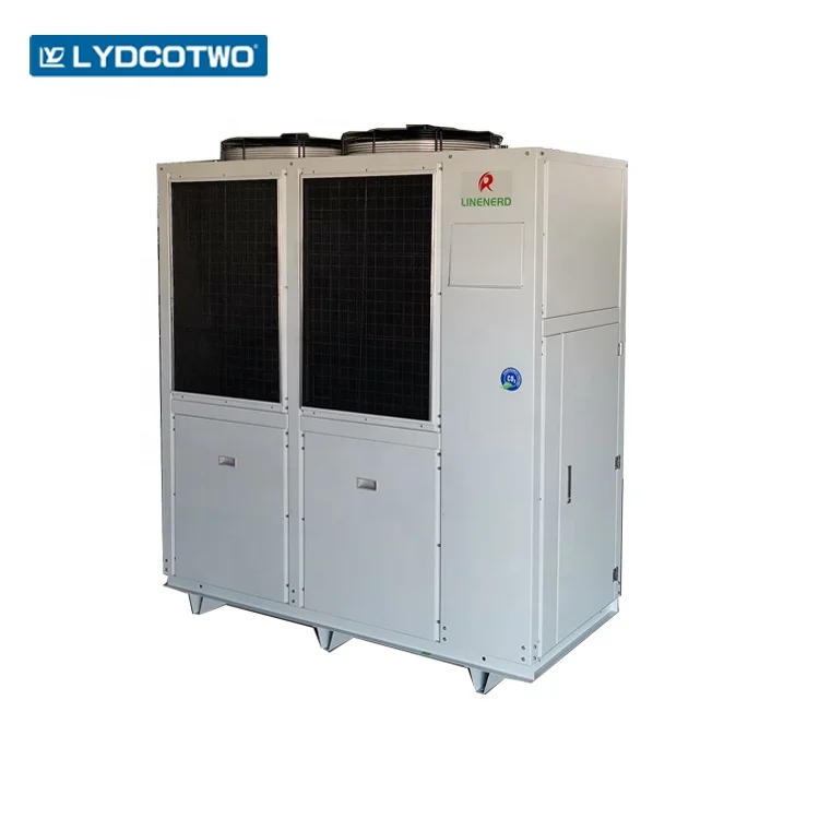 source heatpump R744 evi dc inverter split type sauna heat pump water heater