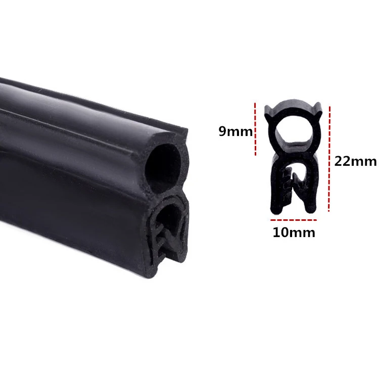 Customized PVC  plastic U  composite bus door window rubber seal strip for  door and window edge protection