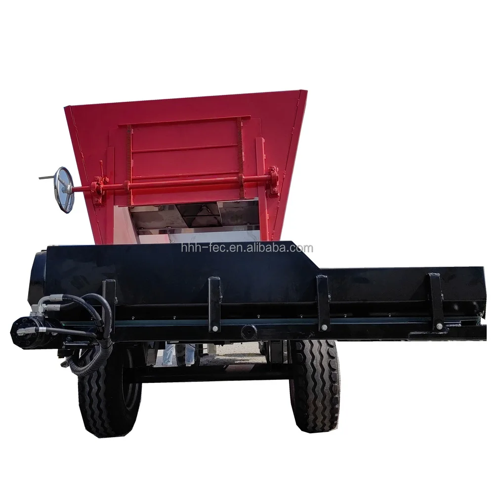 Customisable large capacity chicken manure and cow manure compost spreader Rear throwing organic fertiliser spreading machine