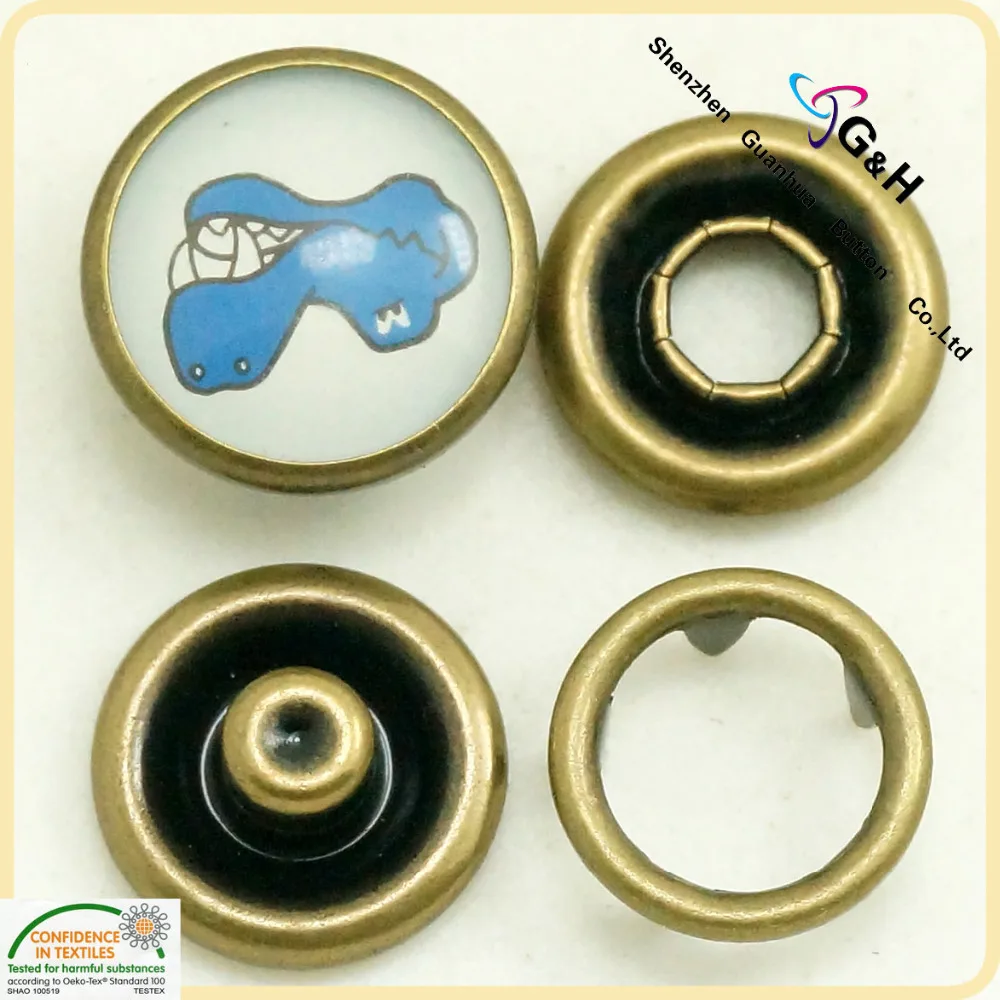 Wholesale Metal Garment Accessories Pearl prong snap buttons