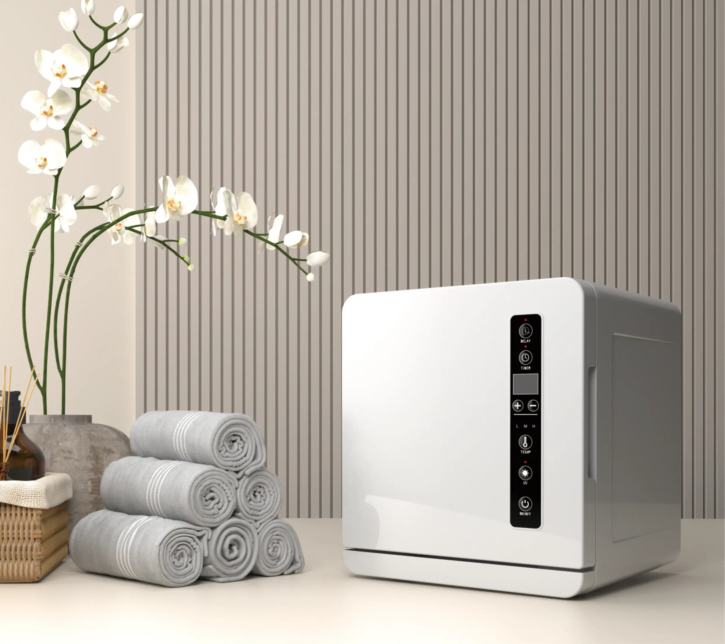 Мини горячее полотенце теплый шкаф УФ стерилизатор