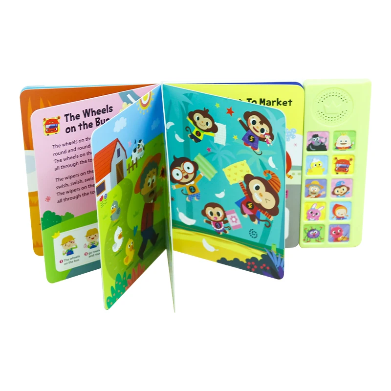 OEM Baby Book Talking Push Button Sound Book Educational Learning Touch Electronic Book for Children