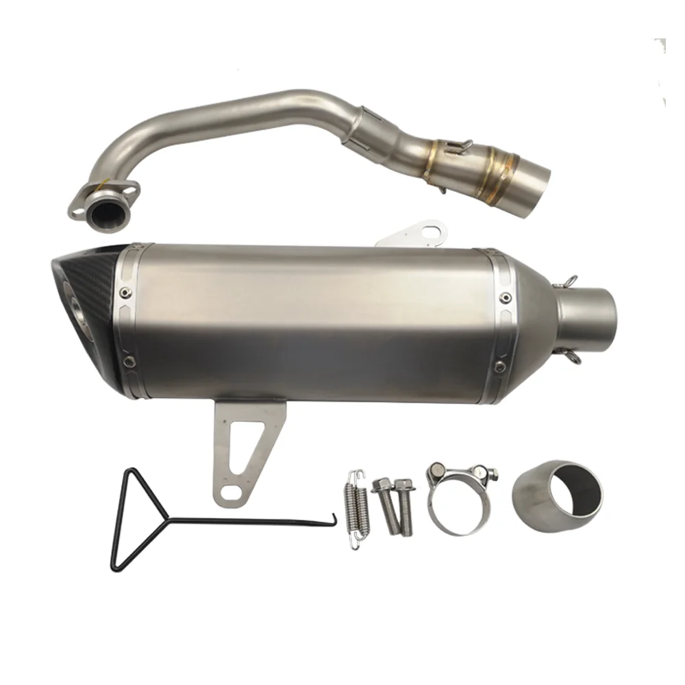 Universal AK Motorcycle Exhaust Pipe Muffler Silencer Escape With DB killer For 35-51mm XMAX-300