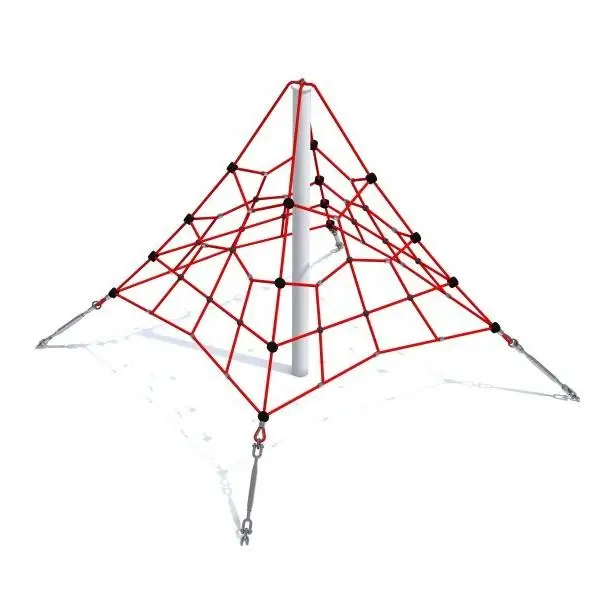 Wholesale Best Seller Popular Recommendation Kids Outdoor Nylon Wire Core Rope Steel Mesh Frame Plant Climbing Rope Net