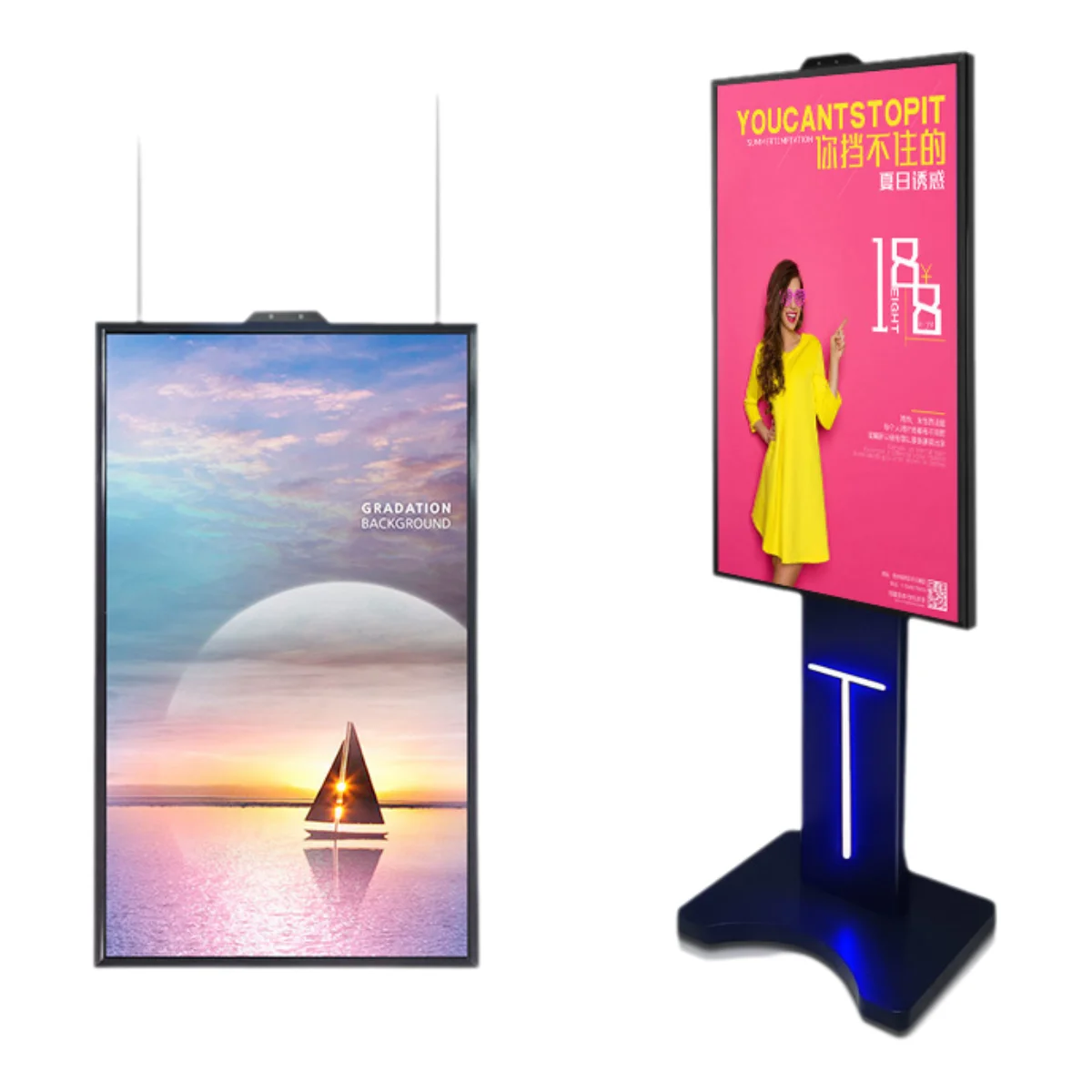 Factory direct New high brightness restaurant digital equipment menu display screen for advertising with CMS