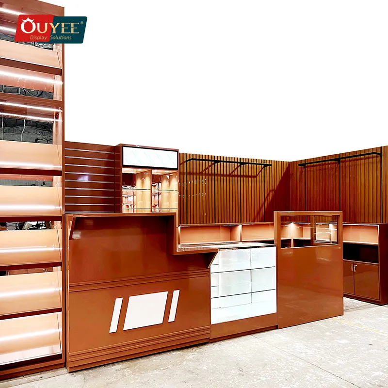 Factory Cafe Furniture Mobile Retail Coffee Shop Display Cabinets Coffee Shop Decoration Coffee Shop Design