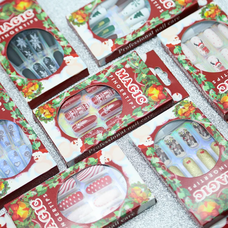 
Tstory 2021 hot sale Nail 21 grid alloy christmas snowflake Halloween skulls accessories Nail Xmas Design 