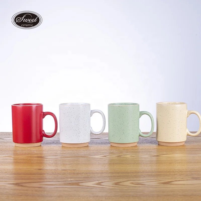 2024 new design  christmas decoration items 16oz popular silk debossed printing   white ceramic coffee mug