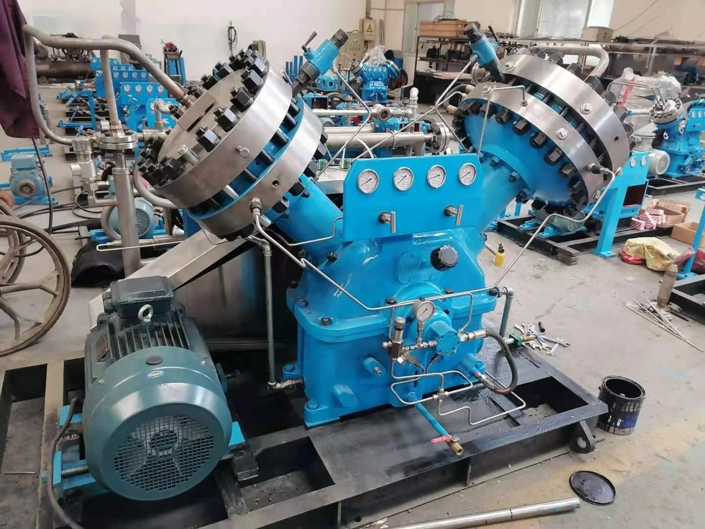 absolutely oil free high pressure 30mpa  oxygen diaphragm compressor for oxygen cylinder filling