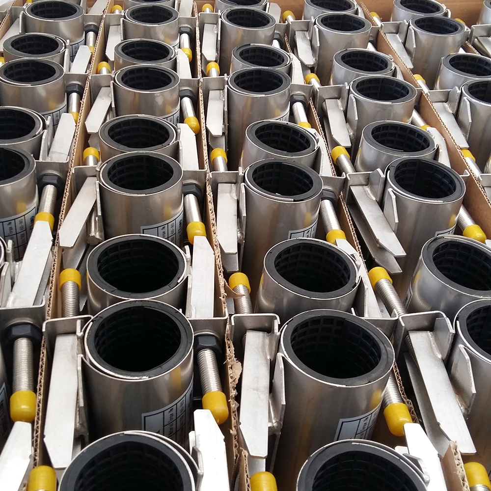 Full Stainless Steel Band Repair Pipe Clamps for Various Pipe O.D.