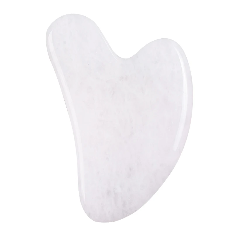 Skincare Health Care Products Scraping Body Massage Tool Heart Shape White Jade Gua Sha Board