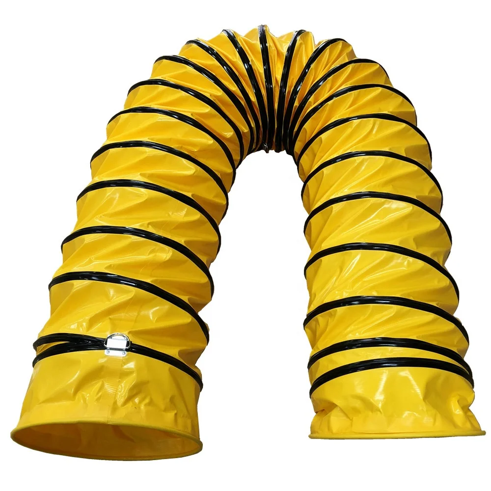 ventilation system using fireproof waterproof uv resistant 12 inch flexible hose