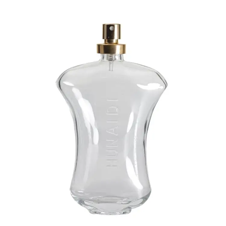 Wholesale 100ml Perfume Bottle Special Bady Design Glass Bottle With Screw pump