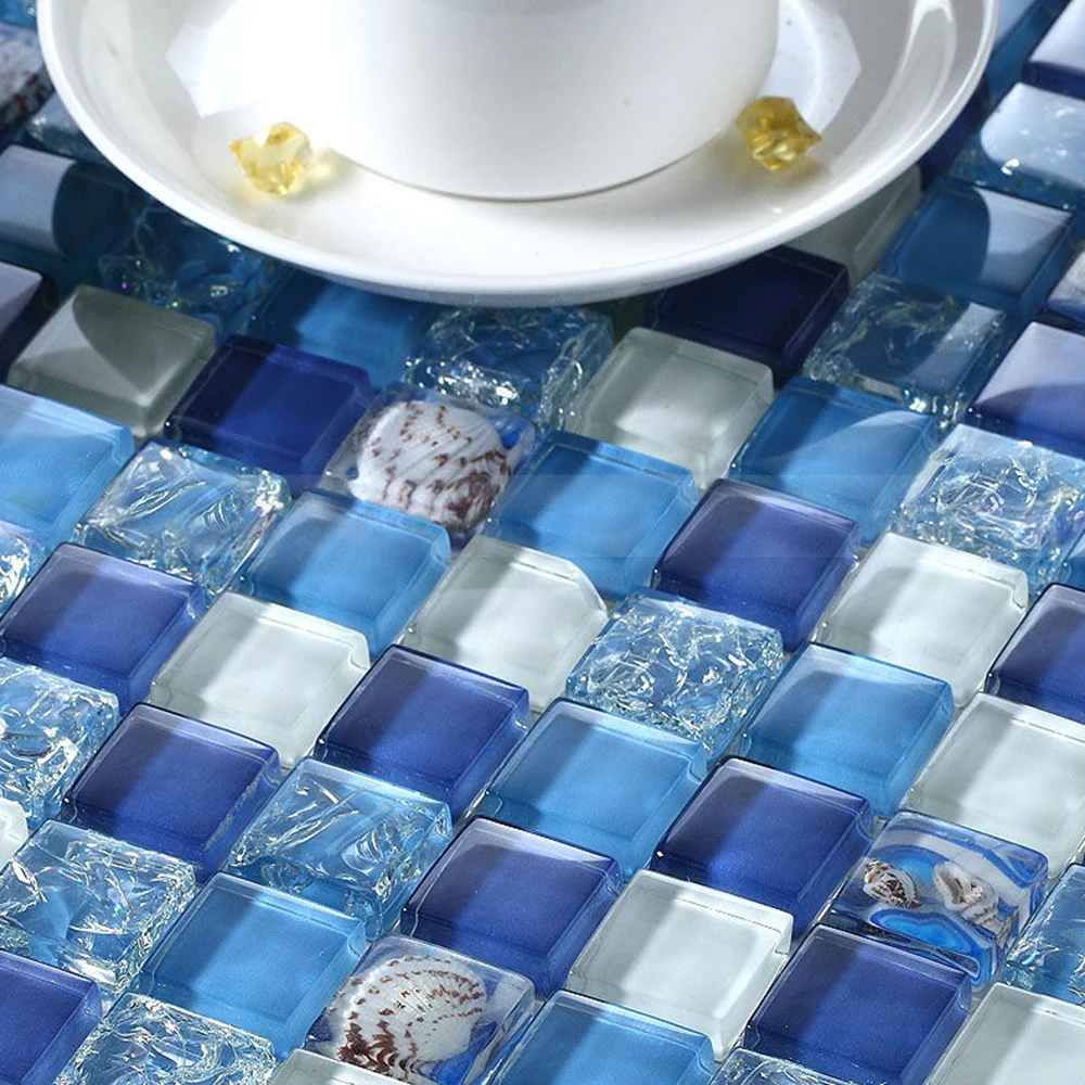 Дешевые строительные материалы и мозаики в стиле равины большая Мозаика из хрустального стекла домашнее украшение квадратная мозаичная плитка