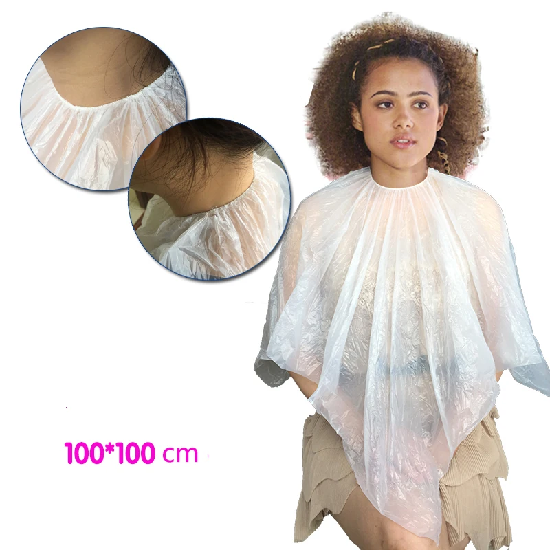 Disposable Hair Cutting Cape Perm Hair Dye Hair Haircut Plastic Cape Waterproof And Anti-Fouling Independent Packing Cape
