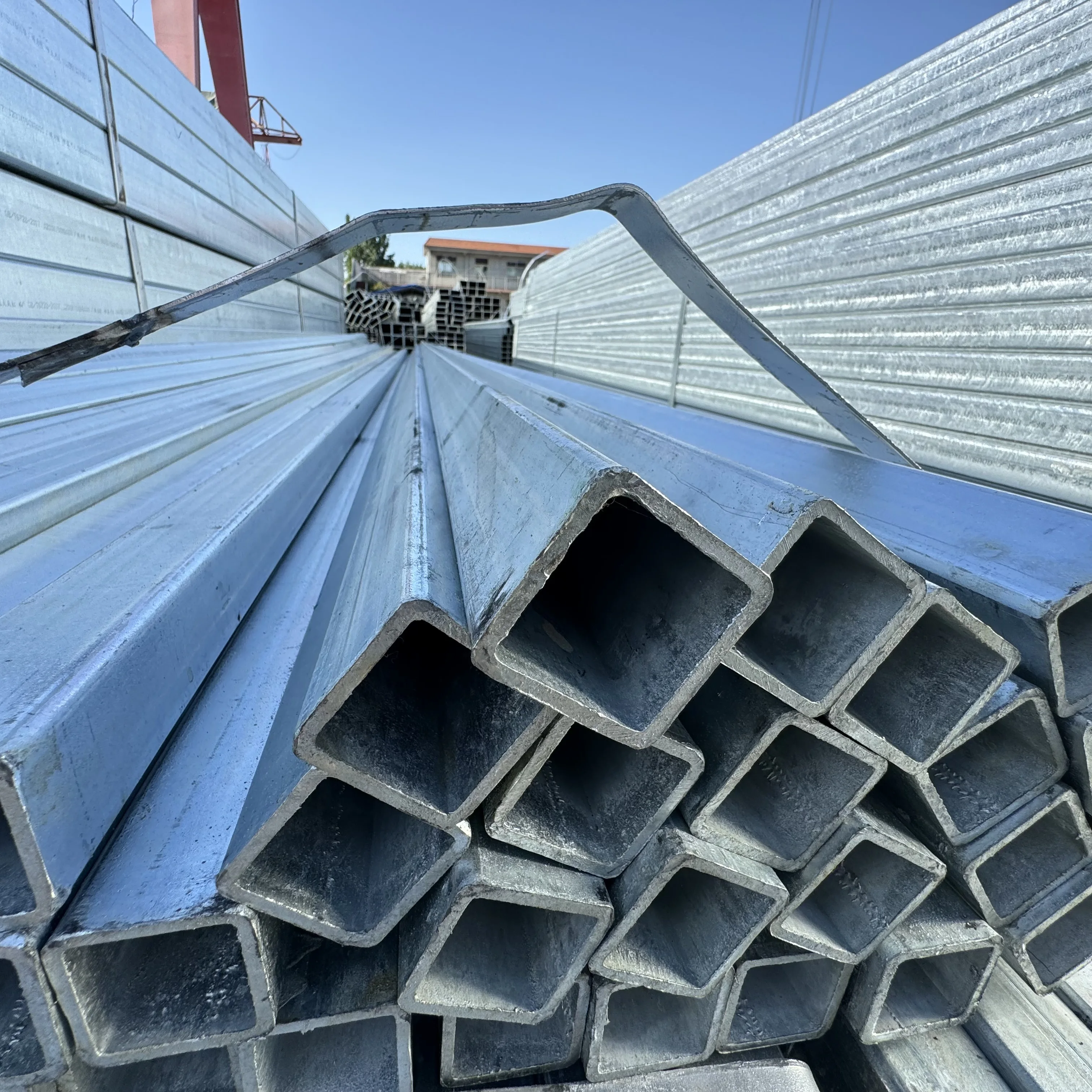 50mm 58mm sch80 colored GI galvanized square mild steel pipe gi pipe price for furnitures st355