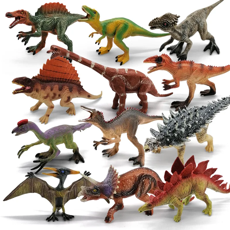 Xiair Kids Mini Montessori Reggio Material Simulated Plastic Dinosaur Toy Inflatable Montessori Lifelike Dinosaur Tyranno Toys